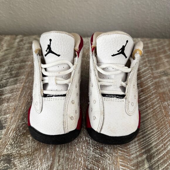 Nike Air Jordan 13 Retro BT Toddler Size 4c Sneakers White Black Red 414581-122 - Picture 1 of 11